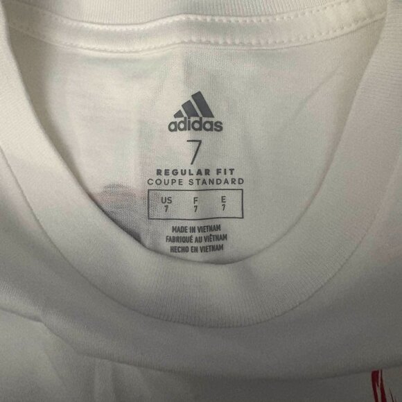 NWT - Adidas Boys “Nothing But Net” Short Sleeve Graphic T-Shirt – Sizes: 6 & 7 - Picture 7 of 8